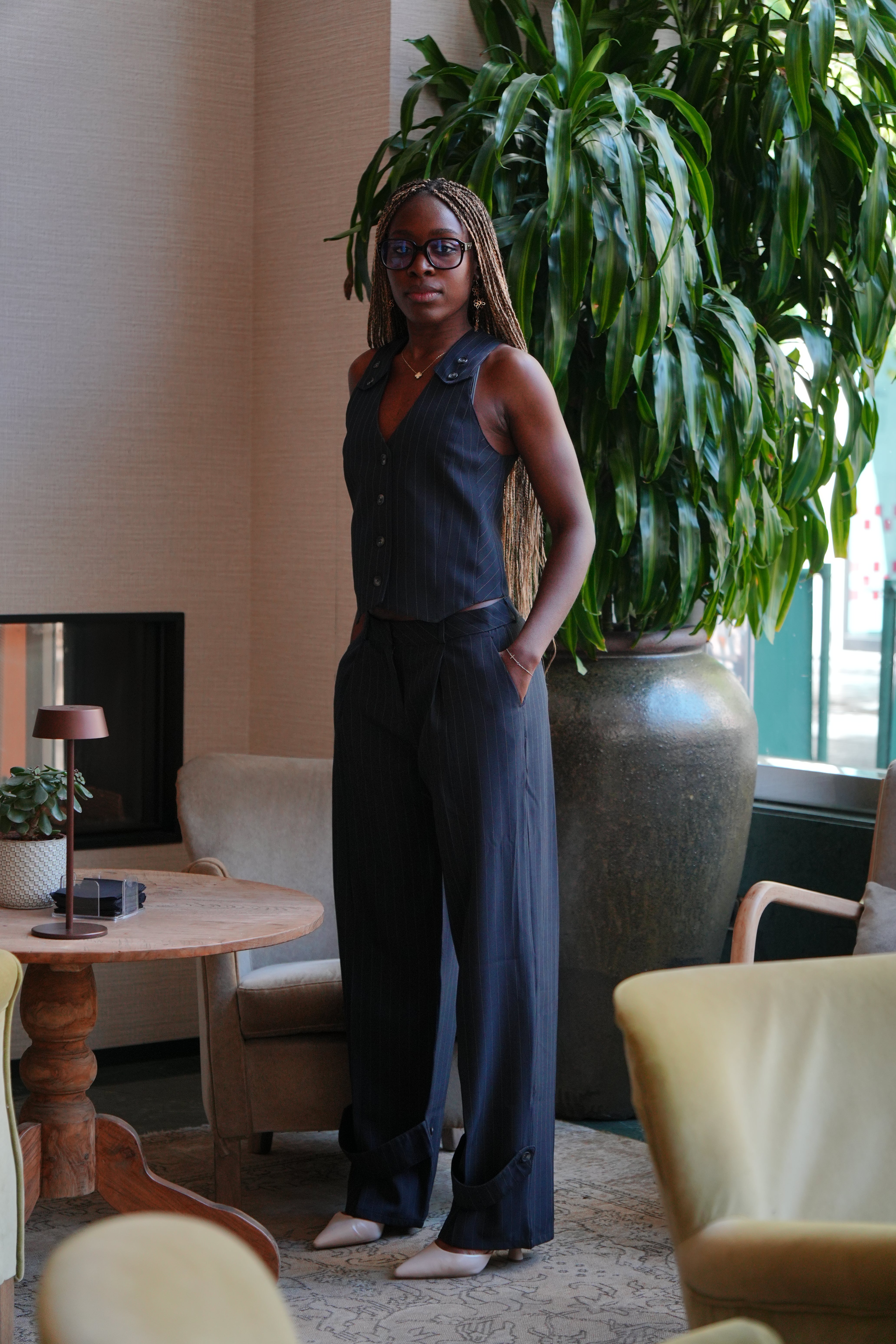 Pinstripe set