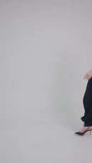 tailored pinstripe pants with pleats